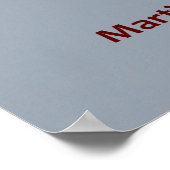 Horse Weathervane op een rode schuur Poster (Hoek)