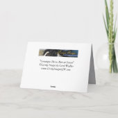 Horse Wenskaart - Camargue Horses' Sunset Run Kaart (Achterkant)