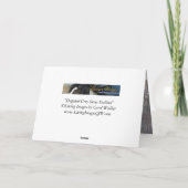 Horse Wenskaart - Dappled Grey Sneeuwhengst Kaart (Achterkant)