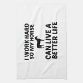 HORSE WERKZAAMHEDEN BETER LEVEN THEEDOEK (Verticaal)