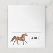 Horse Western Country Wedding Rustic Party Plaatskaartje (Buitenkant ongevouwen)