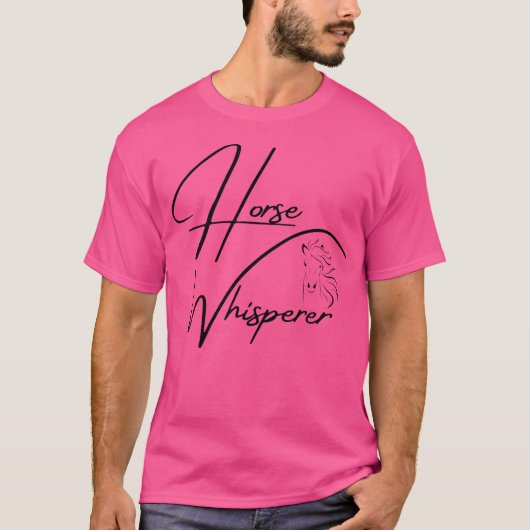 Horse Whisperer Beautiful Horse Head Riding Horses T-shirt (Voorkant)