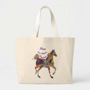 Horse Whisperer I Love Horses Personalize Name Grote Tote Bag