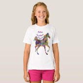 Horse Whisperer I Love Horses Personalize Name T-shirt (Voorkant volledig)