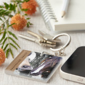 Horse Whisperer Two Horses Kisssing Sleutelhanger (Voorkant Rechts)