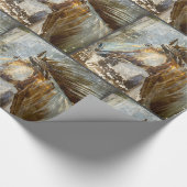 Horse Wild Mustang Land Westerne Cowboy Cadeaupapier (Hoek)