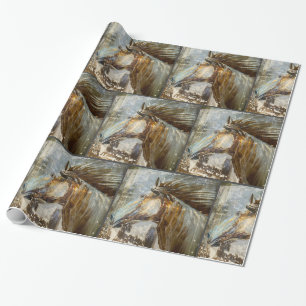 Horse Wild Mustang Land Westerne Cowboy Cadeaupapier