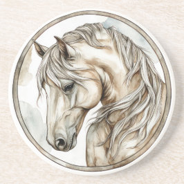 Horse Wild Tame en tijdloos Collectie Zandsteen Onderzetter