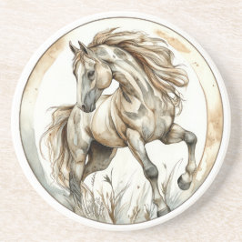 Horse Wild Tame en tijdloos Collectie Zandsteen Onderzetter