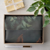 Horse with Holiday Wreath and Red Ribbon Tissuepapier (Geschenk)