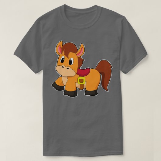 Horse with Saddle T-shirt (Design voorkant)