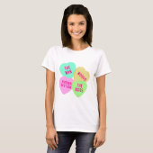 Horse Women Snoep Hearts T-shirt (Voorkant volledig)