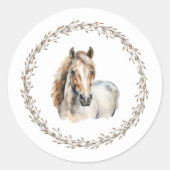 Horse Wreath Gift Stickers  (Voorkant)