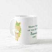 Horse Year Lucky Cute Personalized Name Coffee Mug Koffiemok (Voorkant links)