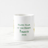 Horse Year Lucky Cute Personalized Name Coffee Mug Koffiemok (Center)