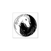 Horse Yin Yang Sign Rubberstempel (Afrduk)