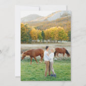 Horseback Canyon Couple Save the Date (Achterkant)