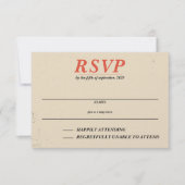 Horseback Canyon paar RSVP Kaartje (Voorkant)