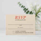 Horseback Canyon paar RSVP Kaartje (Staand voorkant)