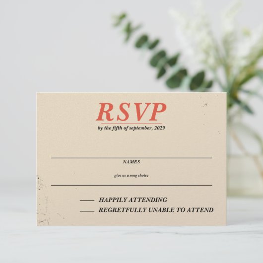 Horseback Canyon paar RSVP Kaartje (Staand voorkant)