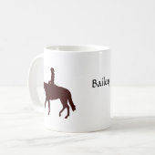 Horseback Cowgirl Personalized Koffiemok (Voorkant links)
