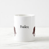 Horseback Cowgirl Personalized Koffiemok (Center)