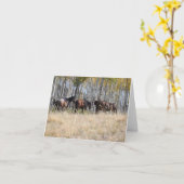 Horseback het Berijden in notecards van Bergen Kaart (Gele Bloem)