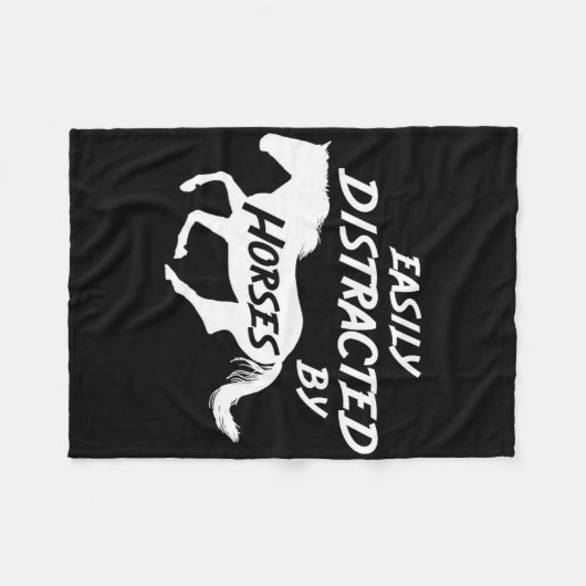 Horseback Horse Riding Fleece Deken (Voorkant (Horizontaal))