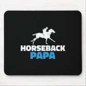 Horseback Papa Horse Riding Muismat (Voorkant)