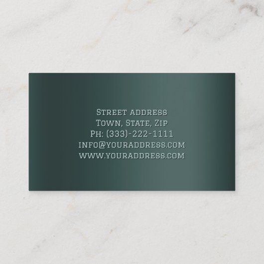 Horseback Racing Pro Trainer Visitekaartje (Achterkant)