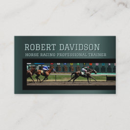 Horseback Racing Pro Trainer Visitekaartje