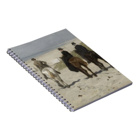 Horseback Ride langs het strand - Fine Art Notitie Notitieboek (Rechterzijde)