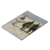 Horseback Ride langs het strand - Fine Art Notitie Notitieboek (Linkerzijde)