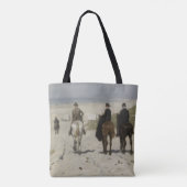 Horseback Ride langs het strand - Fine Art Tote Bag (Achterkant)