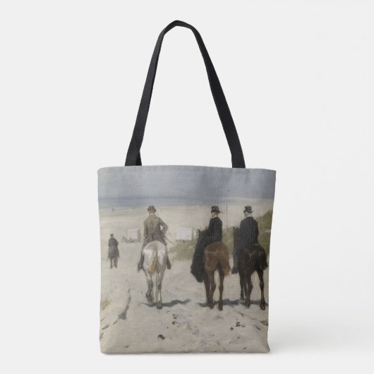 Horseback Ride langs het strand - Fine Art Tote Bag (Achterkant)