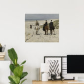 Horseback Ride on the Beach, A. Mauve - Art Poster (Thuiskantoor)