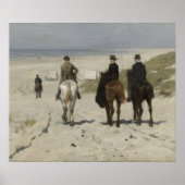 Horseback Ride on the Beach, A. Mauve - Art Poster (Voorkant)