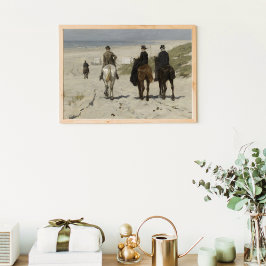Horseback Ride on the Beach, A. Mauve - Art Poster