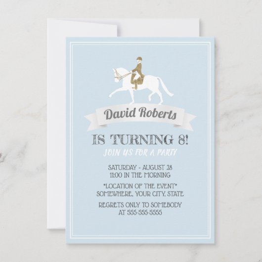 Horseback Riding Birthday Kaart (Voorkant)