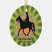 Horseback Riding Equestrian Ornament (Rechts)