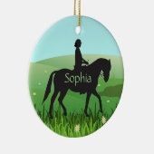 Horseback Riding Equestrian Ornament (Rechts)