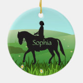 Horseback Riding Equestrian Ornament (Achterkant)