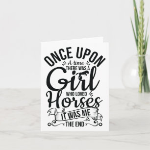 Horseback Riding Girl Funny Horse Girl Riding Barr Kaart