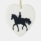 Horseback Riding Girl op paard Keramisch Ornament (Rechts)