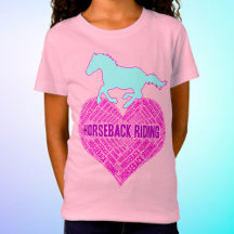 Horseback Riding Heart met wilde Pony