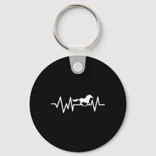 Horseback Riding Heartbeat Equestrian Rodeo Sleutelhanger