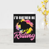 Horseback Riding Horse Kaart (Gele Bloem)