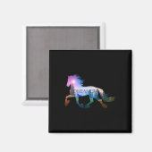 Horseback Riding Horse Lover Magneet (Voorkant / Achterkant)