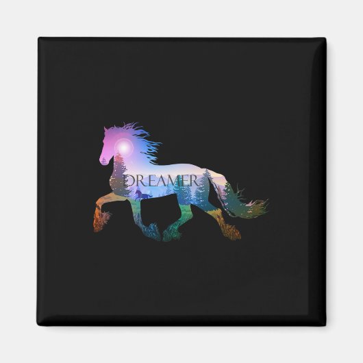 Horseback Riding Horse Lover Magneet (Voorkant)