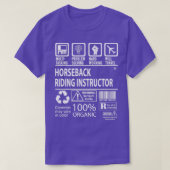 Horseback Riding Instructor MultiTasking Certified T-shirt (Design voorkant)